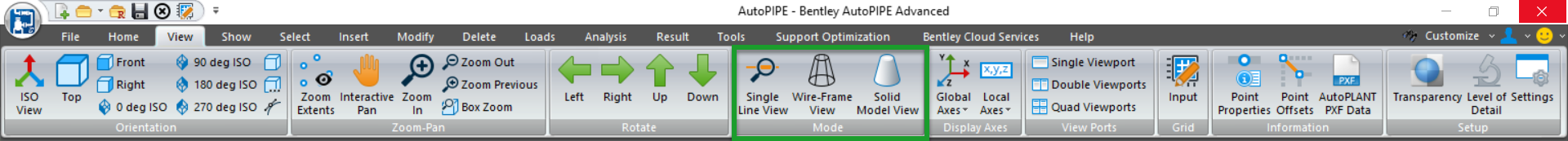 AutoPIPE workflow, AutoPIPE Design software