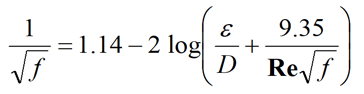 Colebrook-White equation