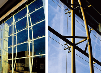 strak Losjes Wrak Pre-tensioned Cable Stayed Glass Façade System Analysis in STAAD