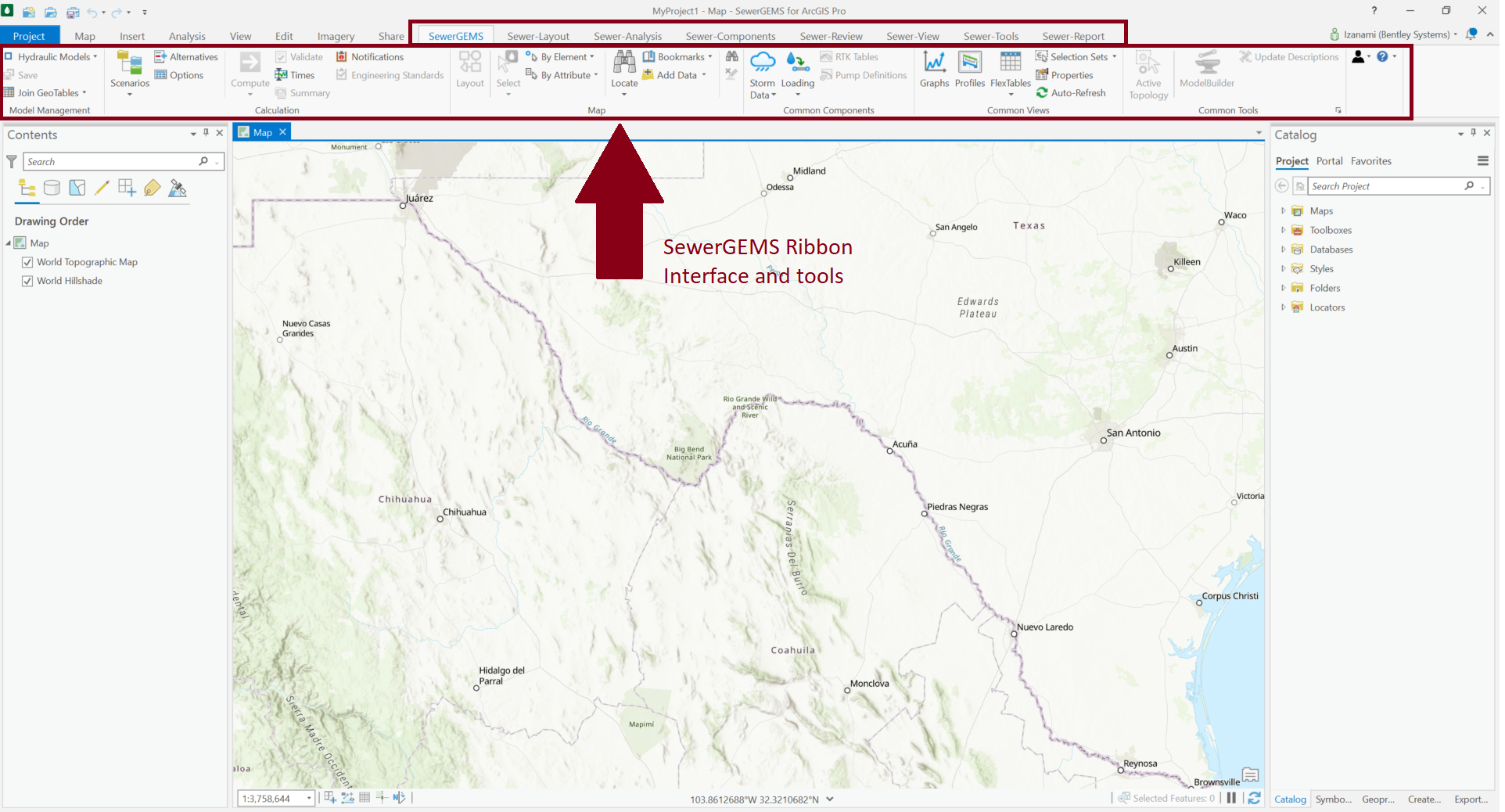 GIS SewerGEMS Integration