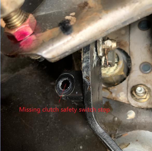 Missing Clutch Safety Switch Stop