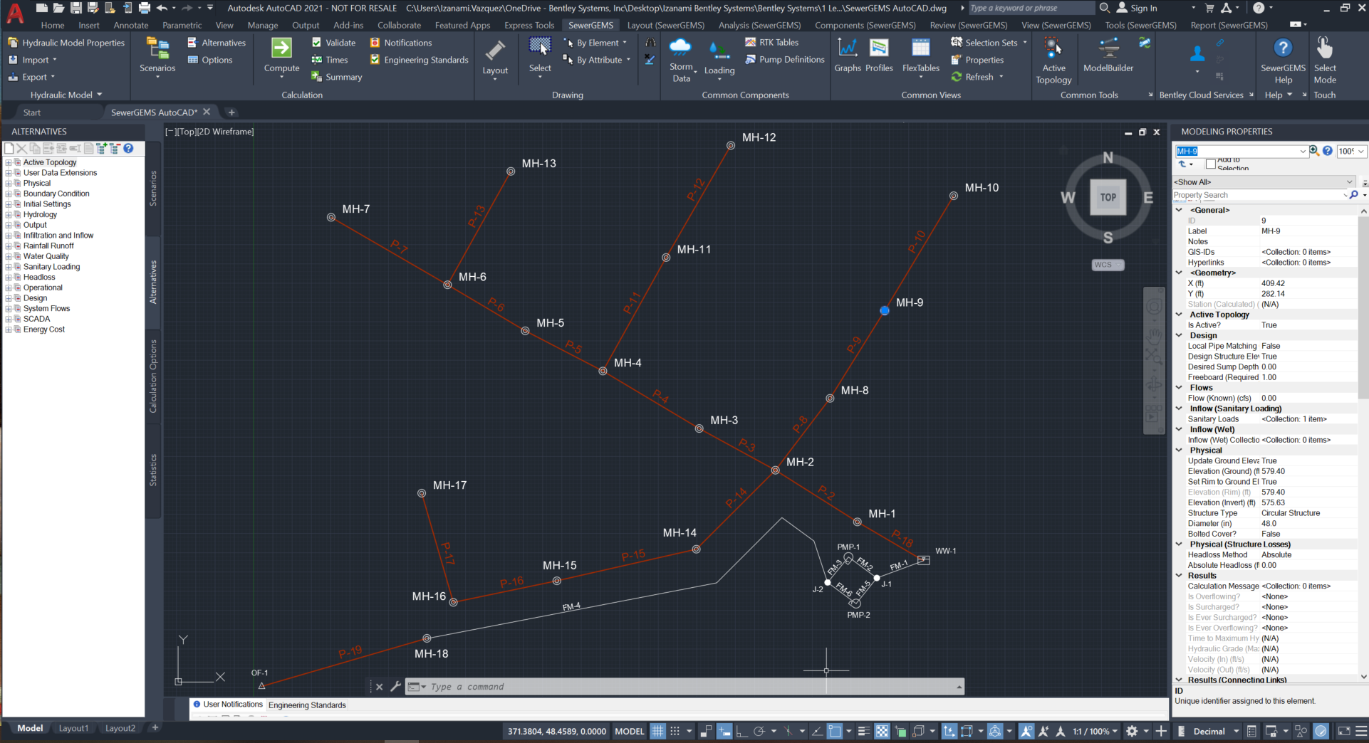 OpenFlows SewerGEMS Integration with AutoCAD