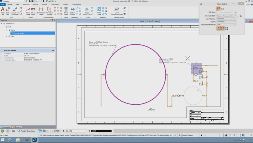 Microstation drawing 1