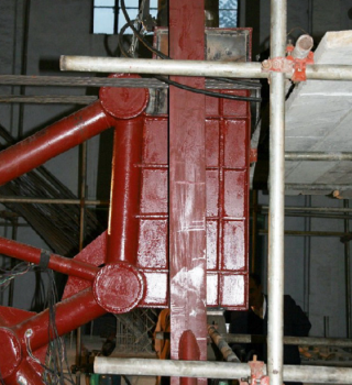 Finite element model of structure