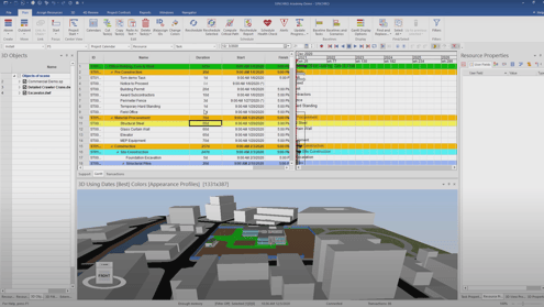 Monitor project and schedule in real-time