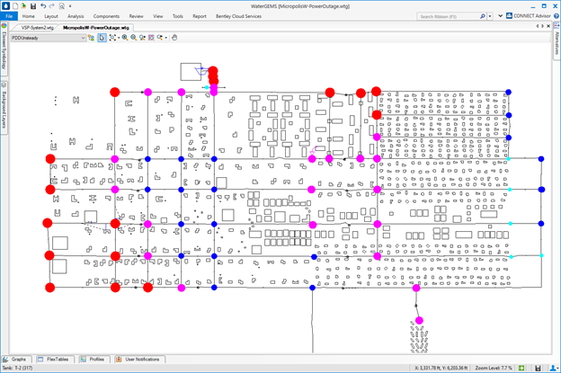 hydraulics hydrology openflows watergems power outage