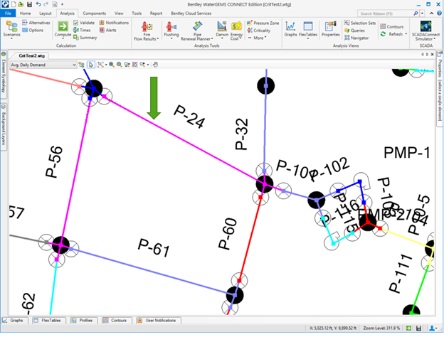 openflows watergems crit test